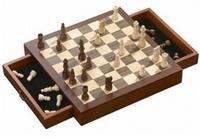 Schachset, Feld 33 mm, magnetisch, Brettspiel, f&uuml;r 2 Spieler, ab 6 Jahren