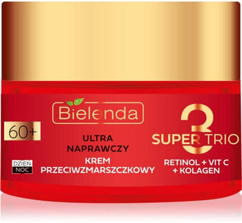 Bielenda Super Trio Ultra Reparierende Anti Falten Creme f&uuml;r Tag Und Nacht 60+ (50ml)
