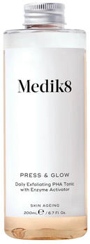 Medik8 Press & Glow Recharge - Daily exfoliating toner with PHA for the face