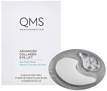 QMS Medicosmetics Advanced Collagen Eye Lift Eye Sheet Masks (4 x 3,3 ml)
