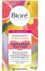 Bioré Clear & Bright Tiefenreinigende Clear-up Strips (6Stk.)