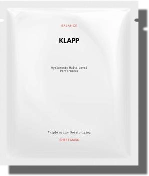 Klapp Hyaluronic Multi Level Performance Triple Action Moisturizing Sheet Mask