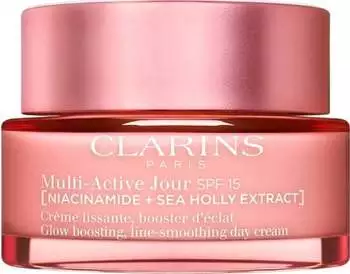 Clarins Multi-Active Jour SPF 15 Glow Boosting, Line-Smoothing Day Cream (50ml)