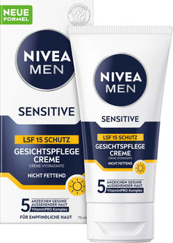Nivea Men Sensitive Gesichtspflege Creme LSF 15 (75ml)