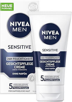 Nivea Men Sensitive Gesichtspflege Creme ohne Parf&uuml;m (75ml)