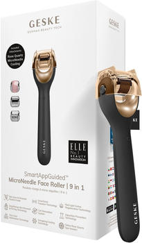 Geske Microneedle Face Roller 9 in 1 Black Gold