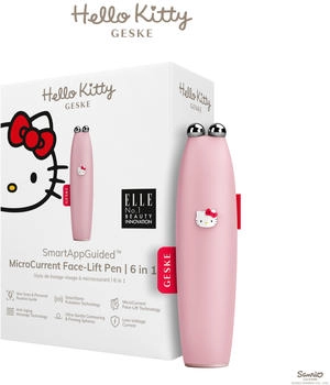 Geske SmartAppGuided MicroCurrent Face-Lift Pen Hello Kitty pink