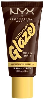 NYX Buttermelt Glaze Soft Glow Skin Tint SPF30 (30ml) 10 Chocolate Butta