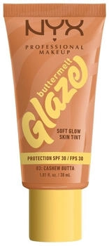 NYX Buttermelt Glaze Soft Glow Skin Tint SPF30 (30ml) 03 Cashew Butta