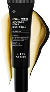Allies of Skin 0.05% Retinal & Peptides Repair Night Cream 48 ml