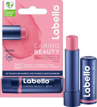 Labello Lippenpflege Caring Beauty Rose LSF 30 (4,8 g)