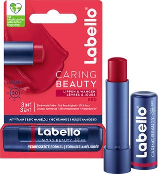 Labello Lippenpflege Caring Beauty Rot LSF 30 (4.8 g)