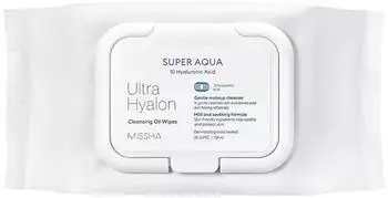 Missha Super Aqua Ultra Hyalon Cleansing Oil Wipes (30 St&uuml;ck)