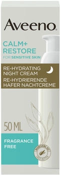 Aveeno Calm+ Restore Re-Hydrierende Hafer Nachtcreme 50ml