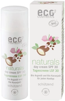 Eco Cosmetics Tagescreme LSF 30 Bio Arganöl und Bio Karanjaöl 50 ml