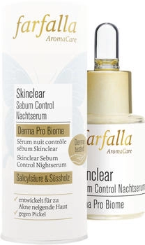 Farfalla Skinclear Sebum Control Nachtserum Derma Pro Biome 15 ml
