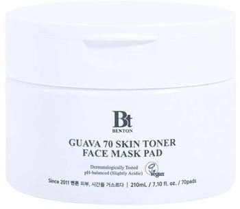 Benton Face Care Guava 70 Skin Toner Face Mask Pad (210ml)