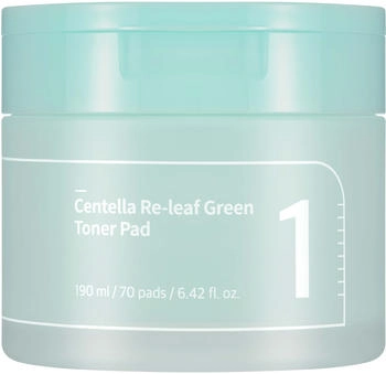 Numbuzin No.1 Centella Re-Leaf Green Toner Pad (70 pads) 190 ml