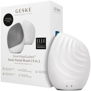 Geske SmartAppGuided&trade; Sonic Facial Brush | 5 in 1 Gesichtsreinigungsb&uuml;rsten