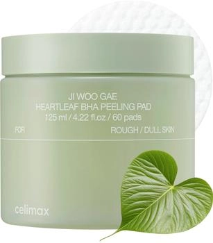 Celimax Ji Woo Gae Heartleaf BHA Peeling Pad dischetti esfolianti con effetto lenitivo 60 pz