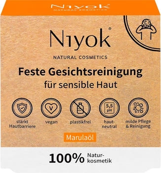 Niyok Feste Gesichtsreinigung Marula&ouml;l - 80 g