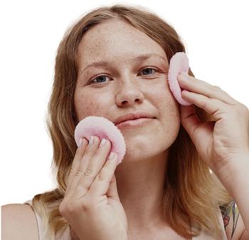 GLOV 2-In-1 Dual Fiber Reusable Skincare Pads - Pink