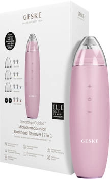 Geske SmartAppGuided MicroDermabrasion Blackhead Remover 7 in 1 Pink