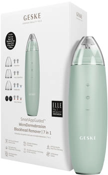 Geske SmartAppGuided MicroDermabrasion Blackhead Remover 7 in 1 Green
