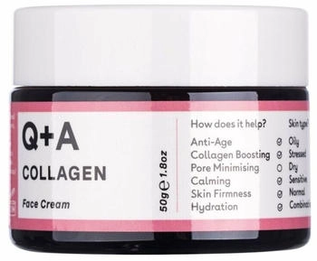 Q+A Collagen Face Cream Anti-Aging Feuchtigkeitscreme für straffe hydratisierte Haut 50 g