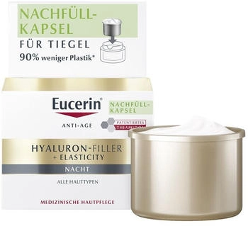 Eucerin Anti-Age Hyaluron-Filler + Elasticity Nachtcreme Refill (50ml)