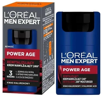 L'Oréal Paris Men Expert Power Age Crema idratante rivitalizzante 24h, 50 ml