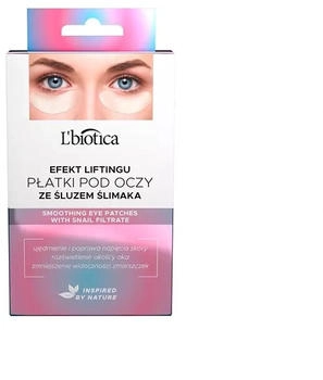 L'Biotica Eye-Melts con muco di lumaca - Maschere occhi cremose per ammorbidire e rinfrescare la pelle, 3 coppie