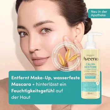 Aveeno Calm + Restore mousse detergente per il viso 200 ml