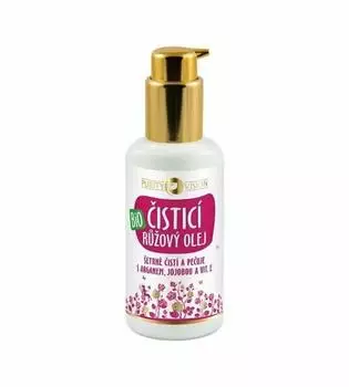 Purity Vision Organic Rose Cleansing Oil with Argan Jojoba and Vit (100 ml)