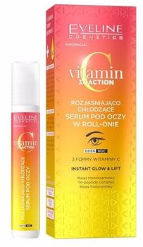 Eveline Vitamin C 3x Action Aufhellendes und k&uuml;hlendes Augenserum Roll-on 15 ml (5903416053392)