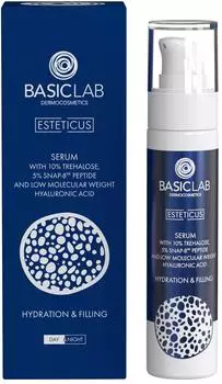 Basiclab Esteticus Siero Attivo 10% Trealosio, 5% Peptide Snap-8, 50 ml