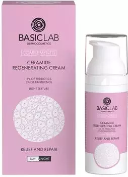 Basiclab Dermocosmetics Complementis crema rigenerante leggera con ceramidi 50 ml