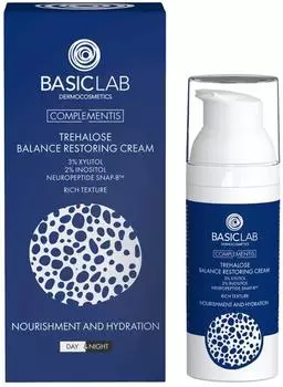 Basiclab Complementis Crema Equilibrante alla Trealosio, Texture Ricca 50 ml