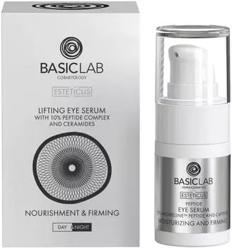 Basiclab Dermocosmetics Esteticus Siero Liftingante Contorno Occhi con Complesso Peptidico 10% 15 ml