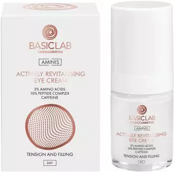Basiclab Dermocosmetics Aminis Crema Rivitalizzante Contorno Occhi Giorno 3% Aminoacidi, 10% Peptidi 18 ml