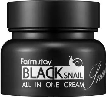 Farmstay Black Snail Crema Viso Nutriente con Estratto di Bava di Lumaca 100 g