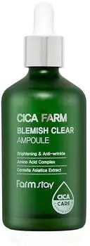 Farmstay Cica Farm Blemish Clear Fiala da 100 ml, Made in Corea, umidificata e rigenerata, 100 ml, 100 g