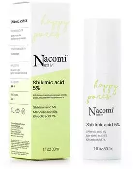 Nacomi Next Level Happy Pores scrub detergente per pelli problematiche e grasse Shikimic acid 5% 30 ml
