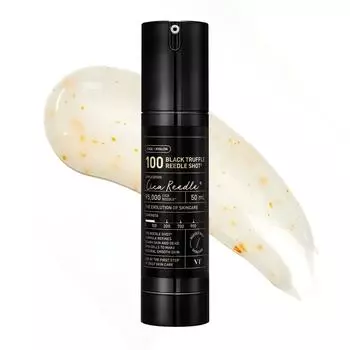 Vt Cosmetics VT BLACK TRUFFLE REEDLE SHOT® 100 - Siero Microneedling con Spicule, Exosomi e Oro 24K per Effetto Glass Skin, Booster Coreano 50 ml