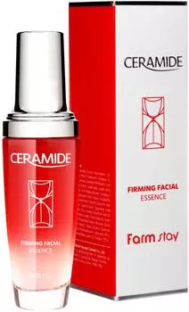 Farmstay Siero Viso Coreano Rassodante Idratante con Ceramidi Anti Età per Pelle Secca e Disitratata/Skincare Coreana K-Beauty/ Ceramide Firming Facial Essence
