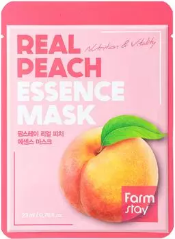 Farmstay Essence Mask - Real Peach by for Women - Mask 0,78 oz