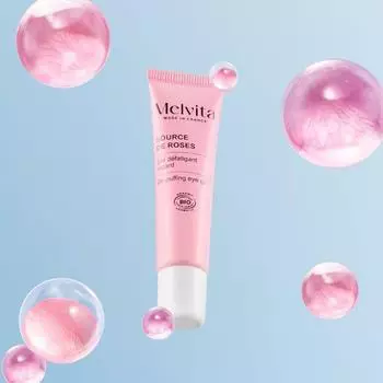 Melvita Source De Roses Fresh Contour 15ml Eyes Gel Pink