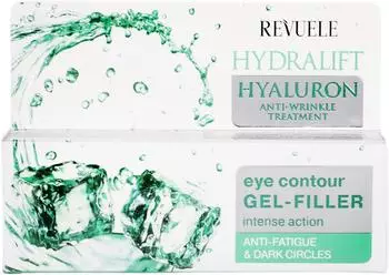 Revuele Hydralift Hyaluron Eye Contour Gel-Filler gel idratante occhi contro rughe e occhiaie 25 ml
