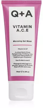Q+A Vitamin A.C.E. Warming Gel Mask An Antioxidant Rich Packed with Super Food Ingredients 75ml
