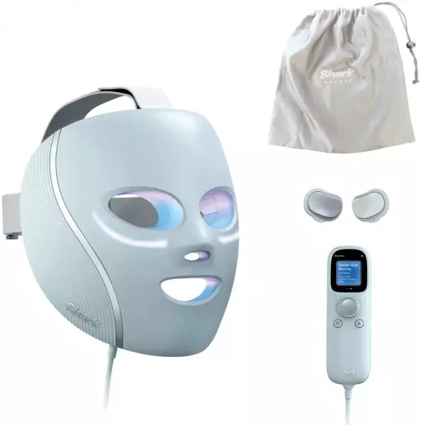 Shark CryoGlow LED-Maske + Kühlung der Augenpartie – Blau FW312EU